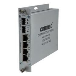 Comnet CNGE2FE4SMSPOE | 6 Port Gigabit and 10/100 Mbps Ethernet Self-Managed Switch, 2 SFP FX, 4TX with 30W of PoE+