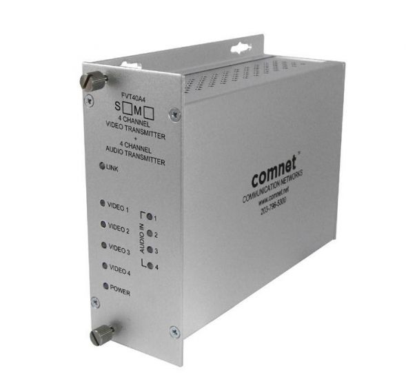 Comnet FVT40A4M 4-Channel Digitally Encoded Video Transmitter + 4 Audio