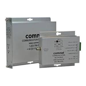 Comnet FDC10RS1B | Contact Closure Transceiver, Bi-Directional, 1-Fiber, 1-Rack Slot, Single-Mode 9/125 Micrometer, 1550/1310 Nanometer, 69 Kilometer, 23 dB