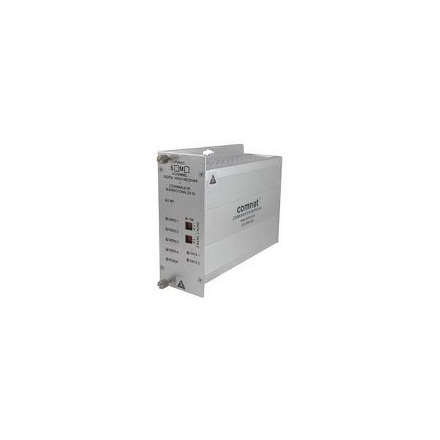 Comnet FVT412S1 | Video Transmitter/Data Transreceiver, Single Mode, 4-Channel Digitally Encoded Video, 2 Bi-Directional Data Channels, 1 Bi-Directional Contact Closure