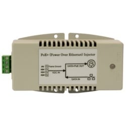 Comnet NWPM4848GE | Industrial Gigabit Power over Ethernet 35 watt Midspan Injector, Compatible with IEEE802.3af/at PoE+ for DC-to-DC power applications with 48 VDC Input