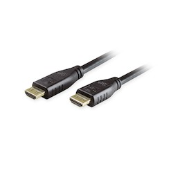 Comprehensive Connectivity MHD-MHD-35PROBLKA | MicroFlex Pro AV/IT HDMI Cable, Active 10.2G, ProGrip, CL3 Rated, Jet Black, 35ft