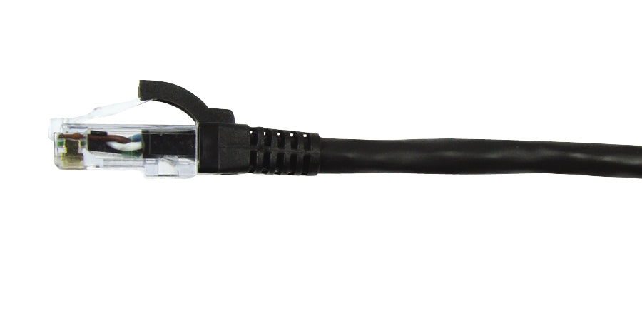 Compulink M88DE25FC602B | Cat 6 Patchcord, Riser, Black Jacket, 25 ft, 4 Pair, 24 AWG, Stranded, PVC Jacket