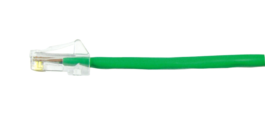 Compulink M88DE3FL504 | Patch Cord, Stranded, 24 AWG, 3 ft., 4-Pair, U/UTP - Unshielded Twisted Pair, Green