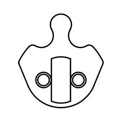 Corbin Russwin 025F72-2 | Mortise Cylinder Master Ring, A65 Old Cloverleaf (WAS 11A)