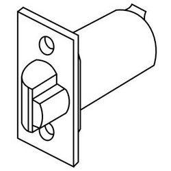 Corbin Russwin 598F21-626 | Door Lock Latch Assembly, Deadlocking, Square Corner, 2-1/4" Length x 1-1/8" Width, 5" Backset, Satin Chrome Plated, for CL3300 Cylindrical Lockset
