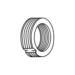Corbin Russwin 605F43-626 | Mortise Cylinder Spring Collar, Standard, Tapered, 0.35" Diameter, Satin Chrome Plated