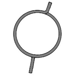 Corbin Russwin 651F61-8 | Pushpad Exit Device Lever Return Spring, Left Hand Reverse, Red
