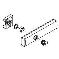 Corbin Russwin 653F12-630 | Pushpad Exit Device Cylinder Dogging Kit, 36" Standard Bar, Satin Stainless Steel