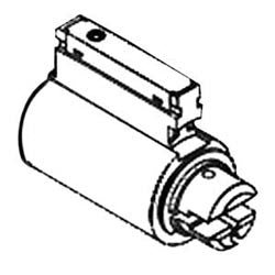 Corbin Russwin CR2000-052-D1-626 | Door Lock Component Cylinder, Conventional, Key-in-Lever/Knob, 6-Pin, D1 Keyway, Satin Chrome Plated