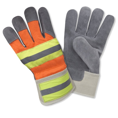 Cordova Safety Products F7250R | Hi-Vis Select Cowhide Shoulder Split Leather Gloves Large
