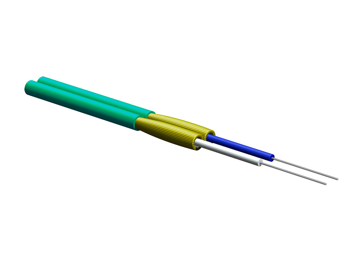 Corning 002T58-31390-B2 | Reel In A Box, Zipcord Tight-Buffered Cable, Plenum 2 F, 50 µm multimode (OM4)