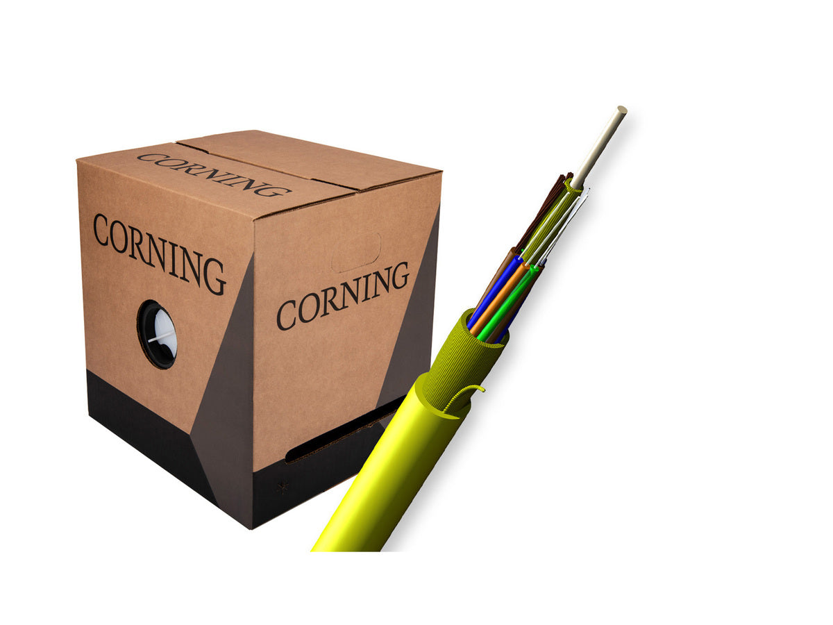 Corning 002Z68-21Y31MB2 2f, 2cu, 16awg 300v, Indoor, Plenum, Tight Buffered, Sm Ultra Fiber, 1000 Ft Reel In A Box