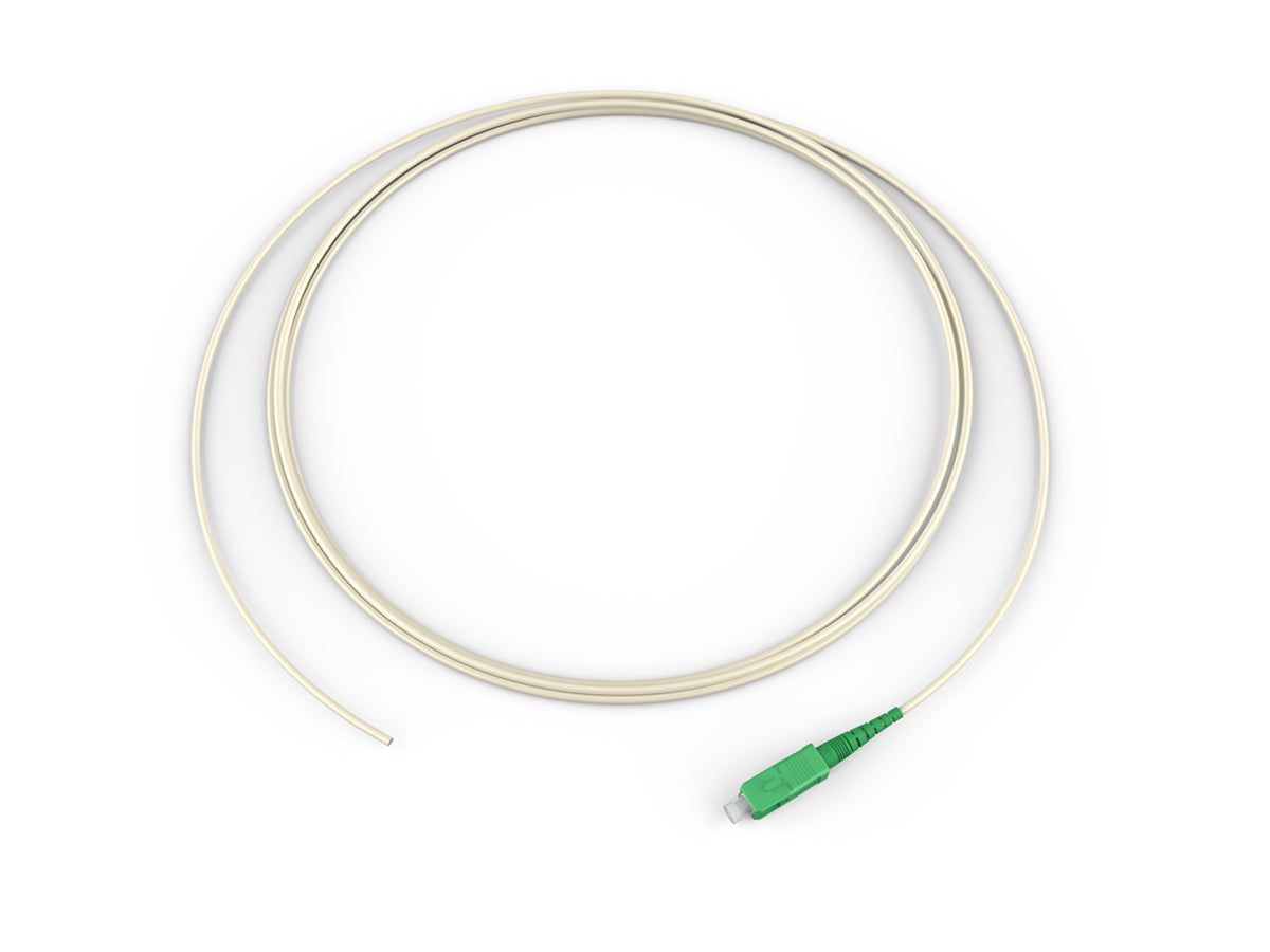 Corning 004401R4131003M | Fiber Optic Jumper, 1 F, Pigtail to SC APC, Tight-Buffered Cable, Riser, 900 µm