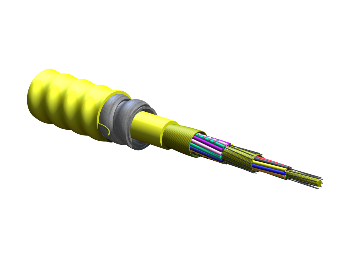 Corning 024E81-33131-A1 | MIC Tight-Buffered, Interlocking Armored Cable, Riser