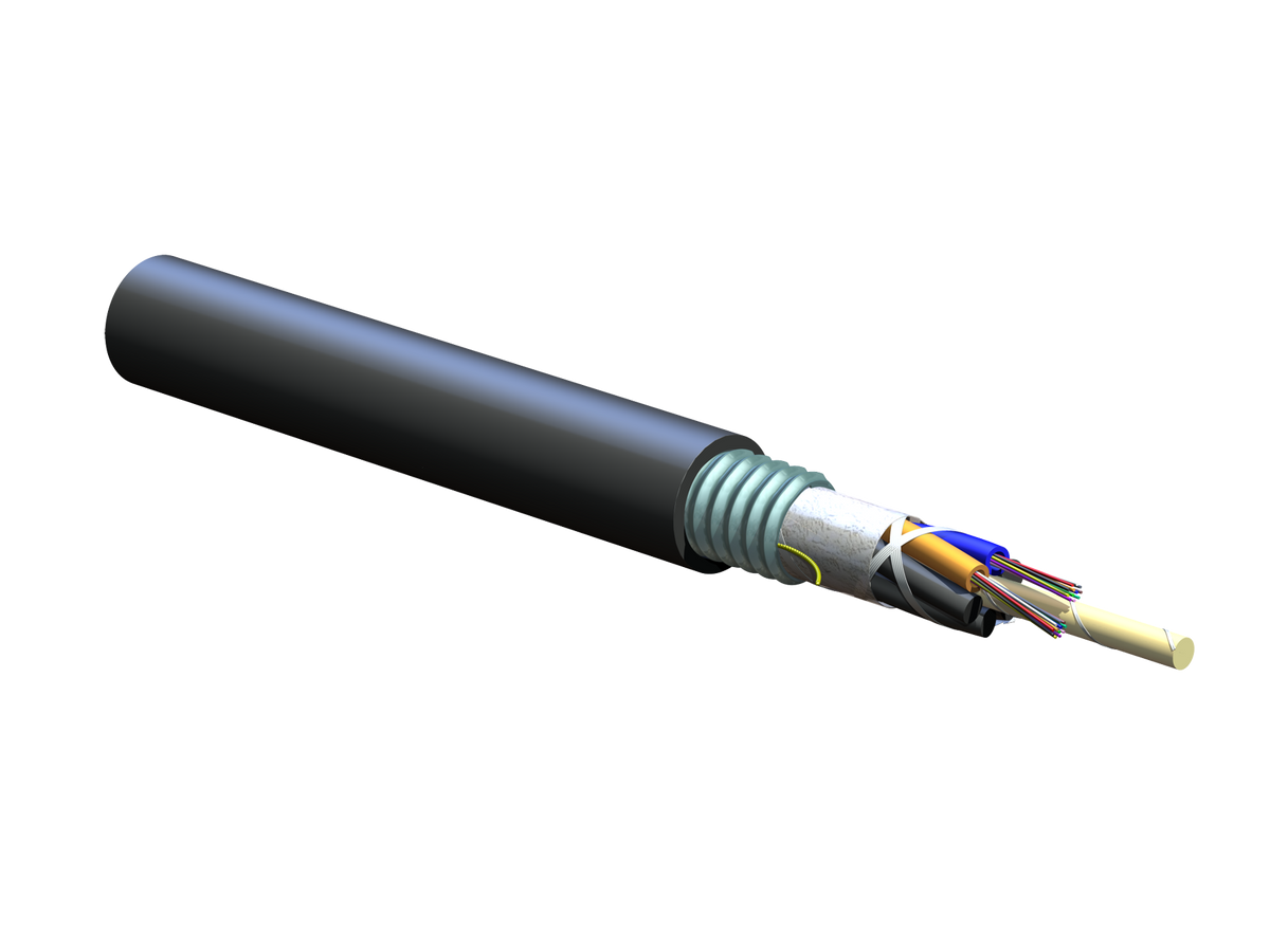 Corning 024ZUC-T4122D20 | ALTOS Lite Loose Tube, Gel-Free, Single-Jacket, Single-Armored Cable