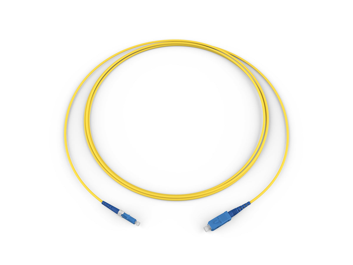 Corning 025801R2131003M | Fiber Optic Jumper, 1 F, LC to SC, Tight-Buffered Cable, Riser, 2.0 mm