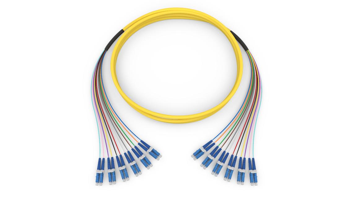 Corning 040412G8120350F | Standard LCUPC Duplex SM / Standard LCUPC Duplex SM, SMF Ultra, 12F, MIC Riser, Standard Yellow Jacket 350 Feet