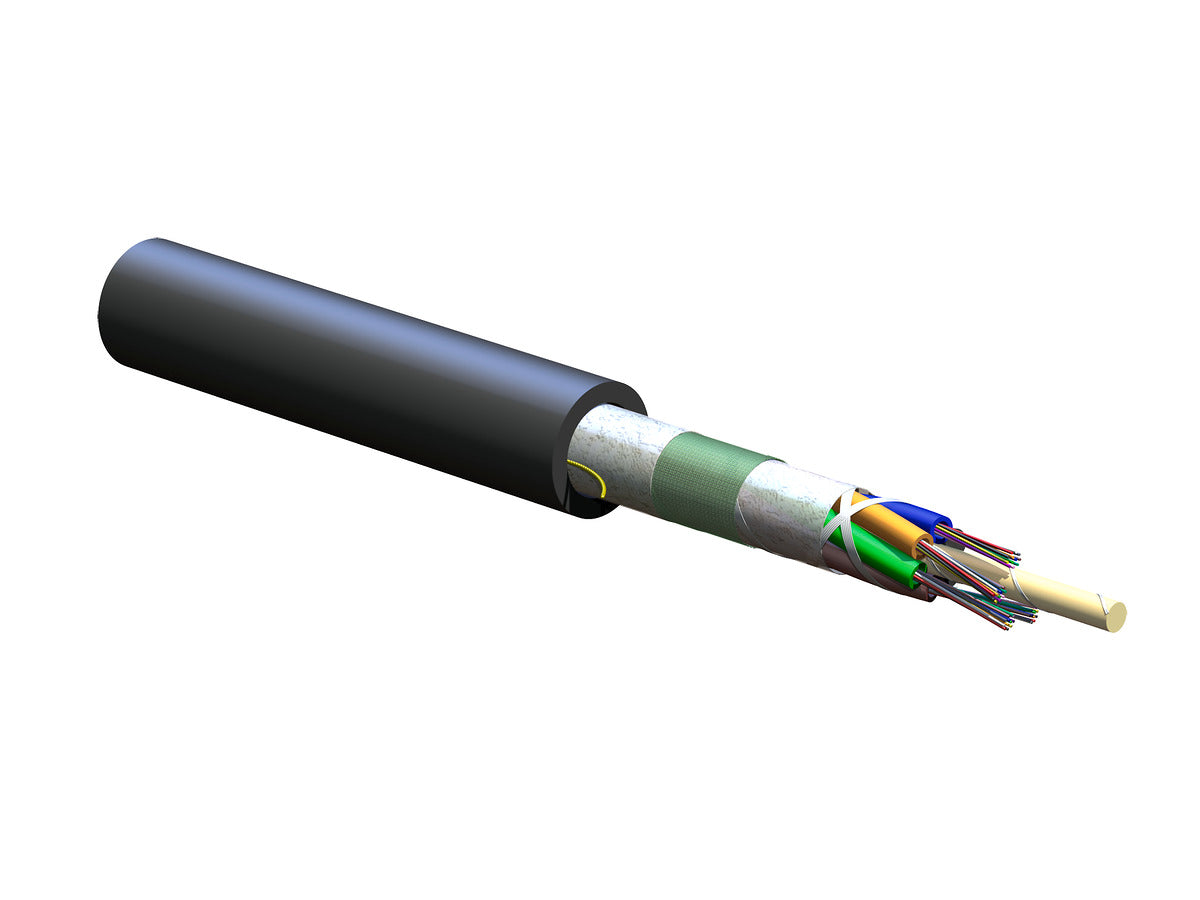 Corning 048TUZ-T4180D20 | LSZH Loose Tube, Gel-Free, Single-Jacket Cable 48 F, 50 µm multimode (OM3)