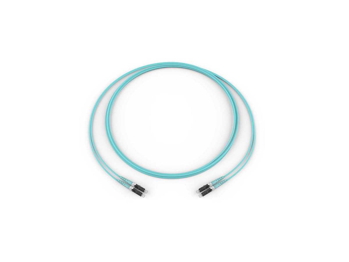 Corning 050502Q5120001M | Fiber Optic Jumper, 2 F, LC Duplex to LC Duplex, Zipcord Cable, Riser, 2.0 mm legs