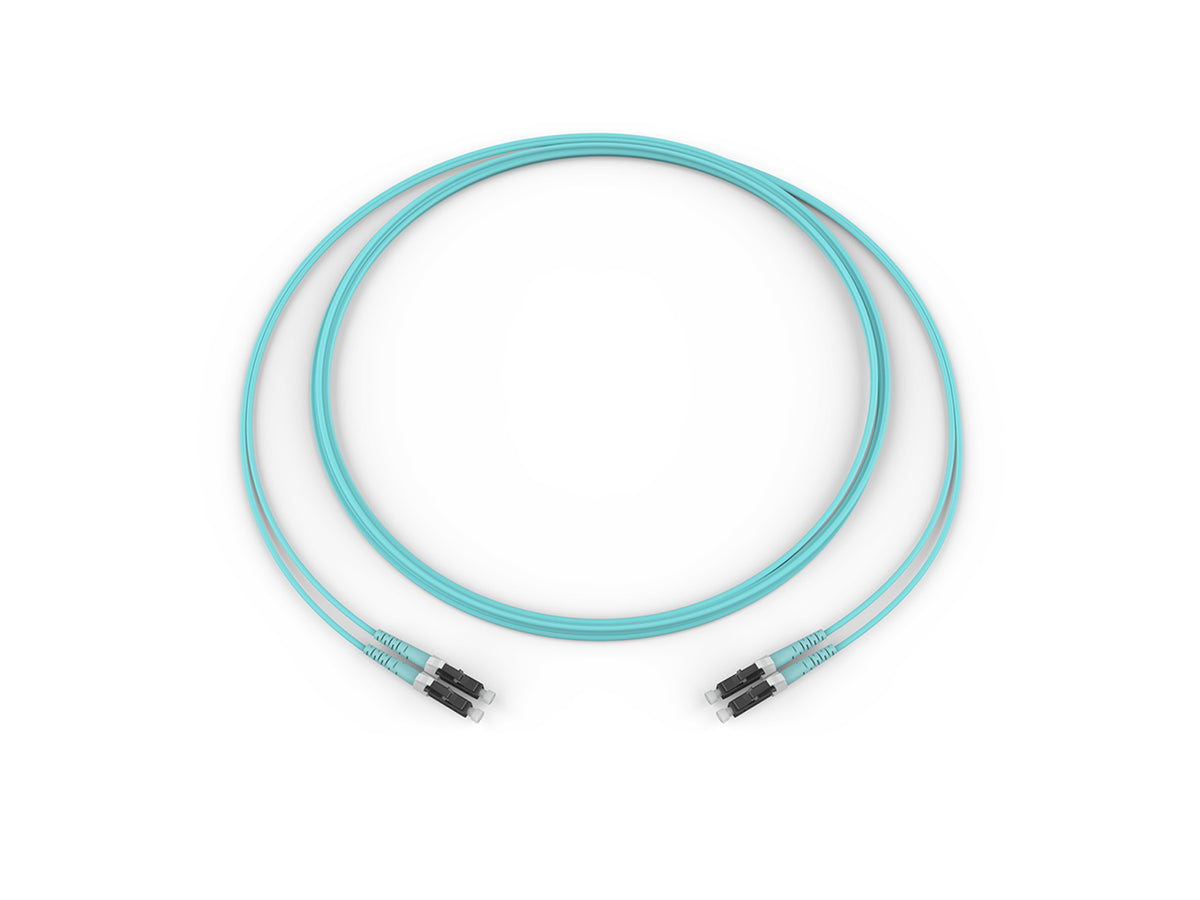 Corning 050502T5120005M | Fiber Optic Jumper, 2 F, LC Duplex to LC Duplex, Zipcord Cable, Riser, 2.0 mm legs