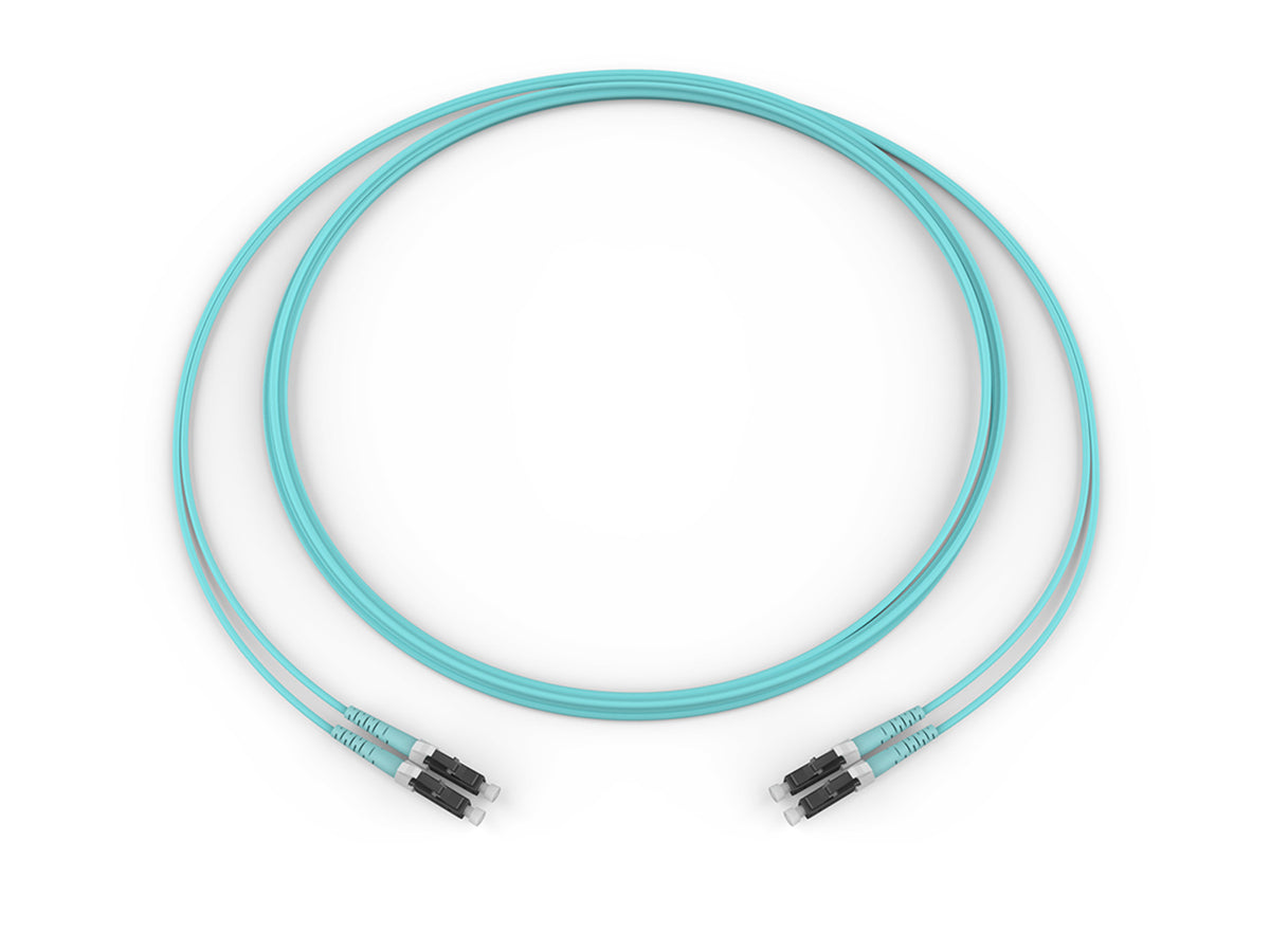 Corning 050502T5120007M | Fiber Optic Jumper, 2 F, LC Duplex to LC Duplex, Zipcord Cable, Riser, 2.0 mm legs