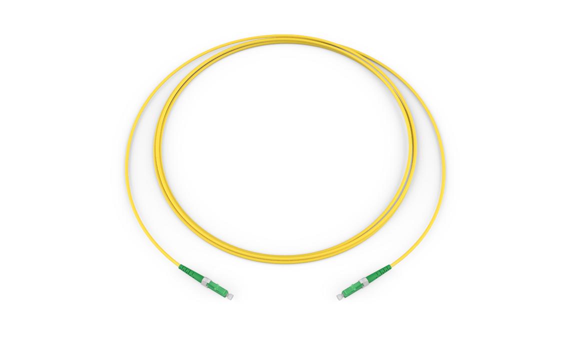 Corning 222201G2131002M | Standard LCAPC Simplex SM / Standard LCAPC Simplex SM, SMF Ultra, 1F, Single Fiber Riser, Standard Yellow Jacket 2 Meters