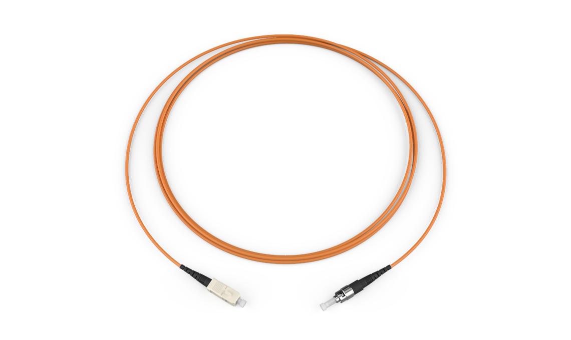 Corning 395001K3130001M | Standard SC Simplex MM / Standard ST MM, OM1 62.5um, 1F, Single Fiber Riser, Standard Orange Jacket 1 Meters