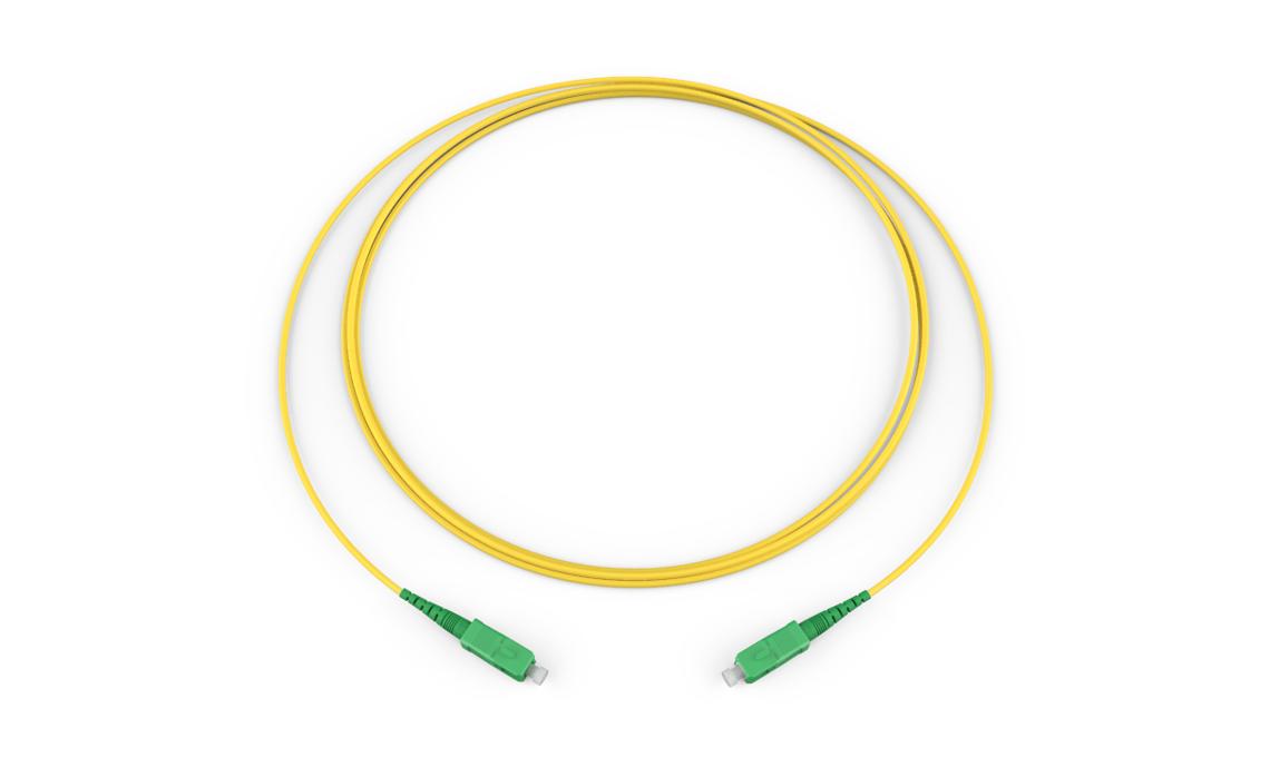 Corning 444401R3116001M | Standard SCAPC Simplex SM / Standard SCAPC Simplex SM, SMF, 1F, Single Fiber Riser, Standard Yellow Jacket 1 Meters