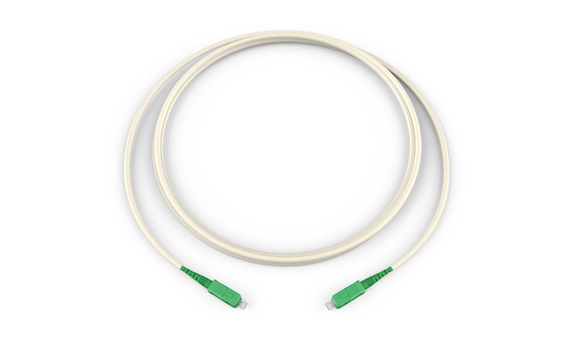 Corning 444401UR1BG050F | Standard SCAPC Simplex SM / Standard SCAPC Simplex SM, SMF ZBL, 1F, Compact Drop 2.9mm, *Indoor Riser Off-White Jacket 50 Feet