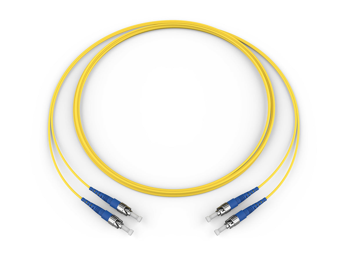 Corning 616102R5131005M | Fiber Optic Jumper, 2 F, ST compatible to ST compatible, Zipcord Cable, Riser, 2.9 mm legs