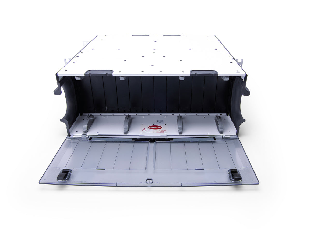 Corning CCH-04U-FL | Closet Connector Housing (CCH) Four Rack Units, Holds 12 CCH Connector Panels, White