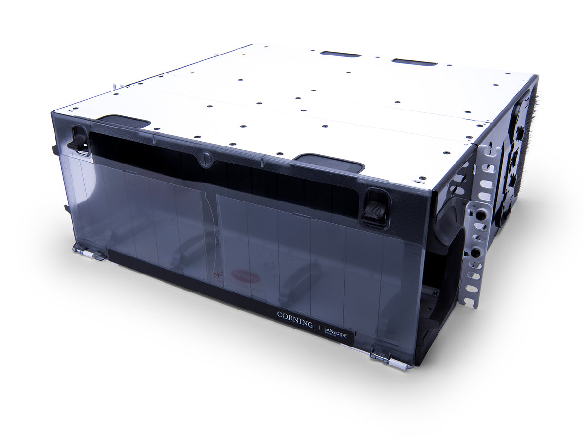 Corning CCH-04U-FL | Closet Connector Housing (CCH) Four Rack Units, Holds 12 CCH Connector Panels, White