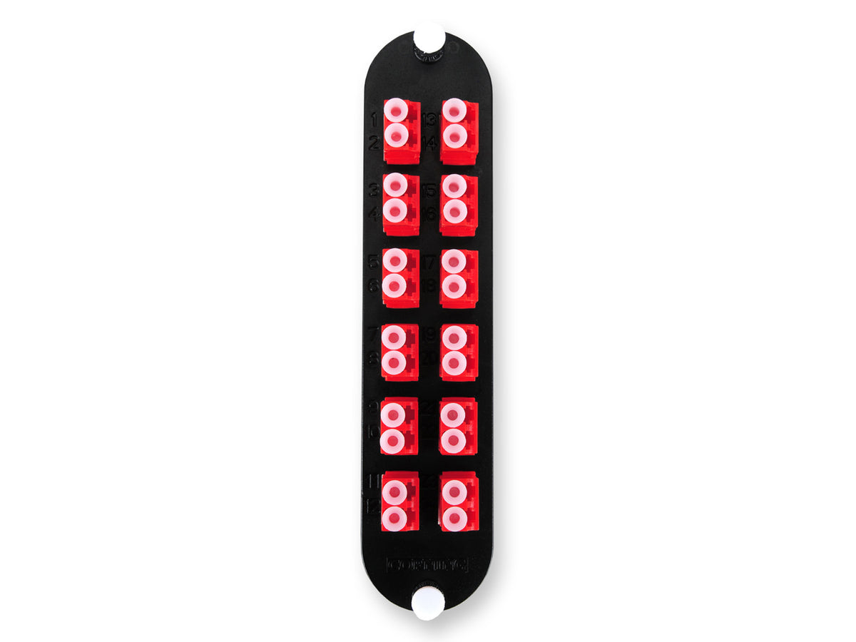 Corning CCH-CP24-K5 | Closet Connector Housing (CCH) Panel, Keyed-Keyed LC Adapters