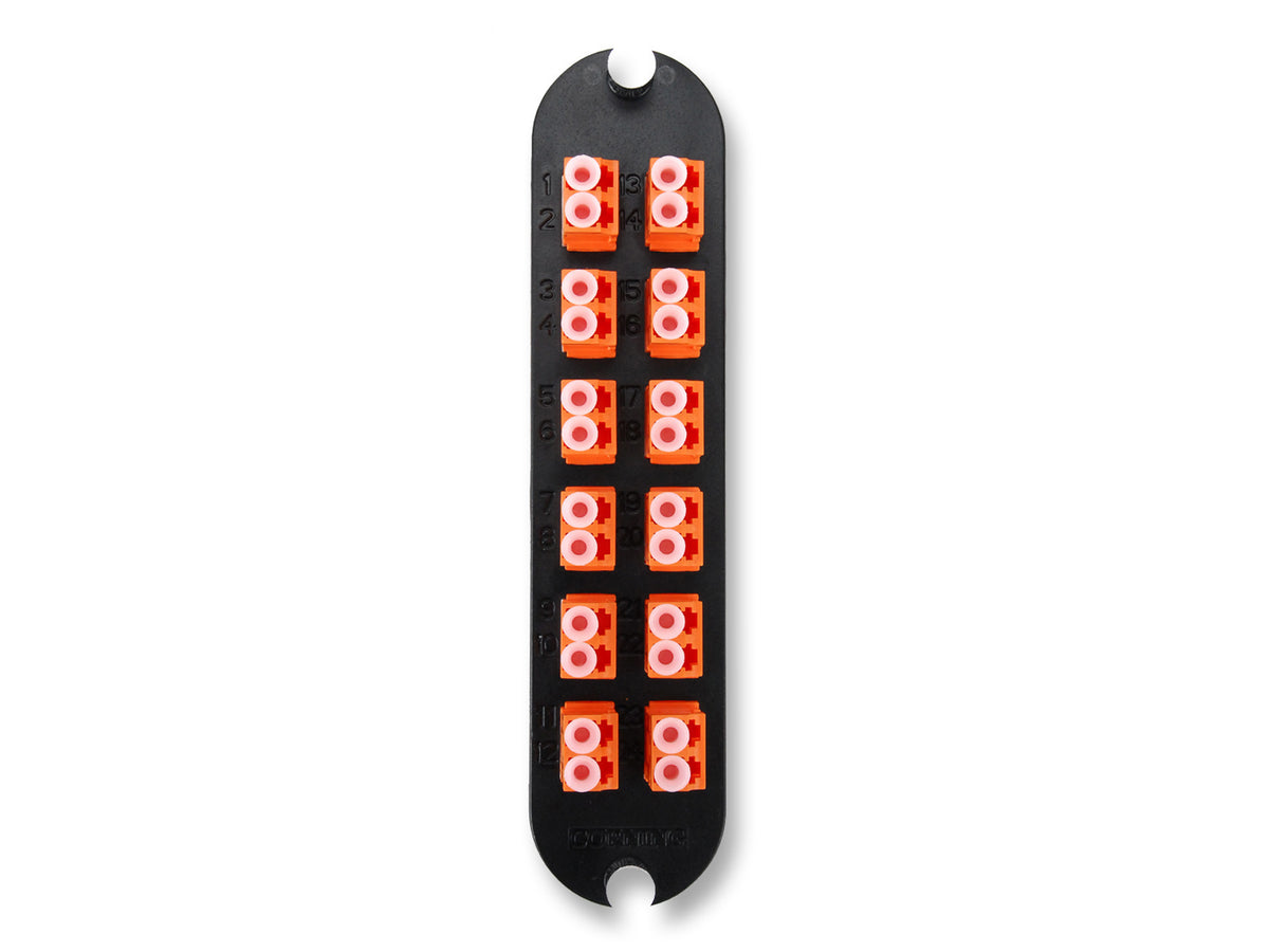 Corning CCH-CP24-KH | Closet Connector Housing (CCH) Panel, Keyed-Keyed LC Adapters