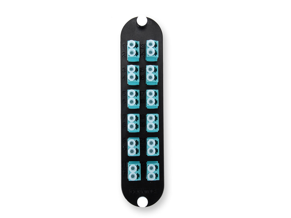 Corning CCH-CP24-LP | Closet Connector Housing (CCH) Panel, Keyed-Non Keyed LC Adapters