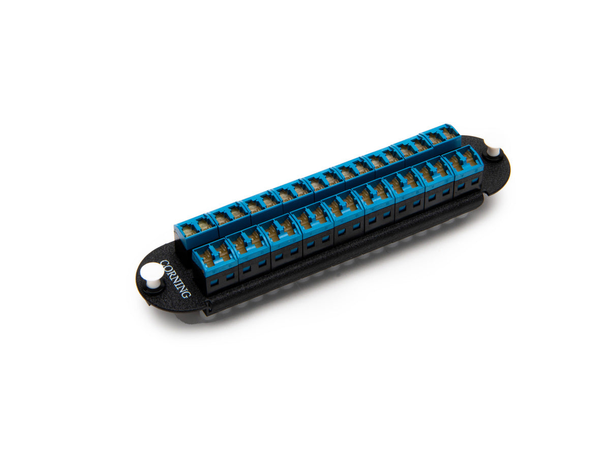 Corning CCH-CP36-AE | Closet Connector Housing (CCH) Panel, LC Adapters Duplex Shuttered, UPC, 36F, Single-mode (OS2)