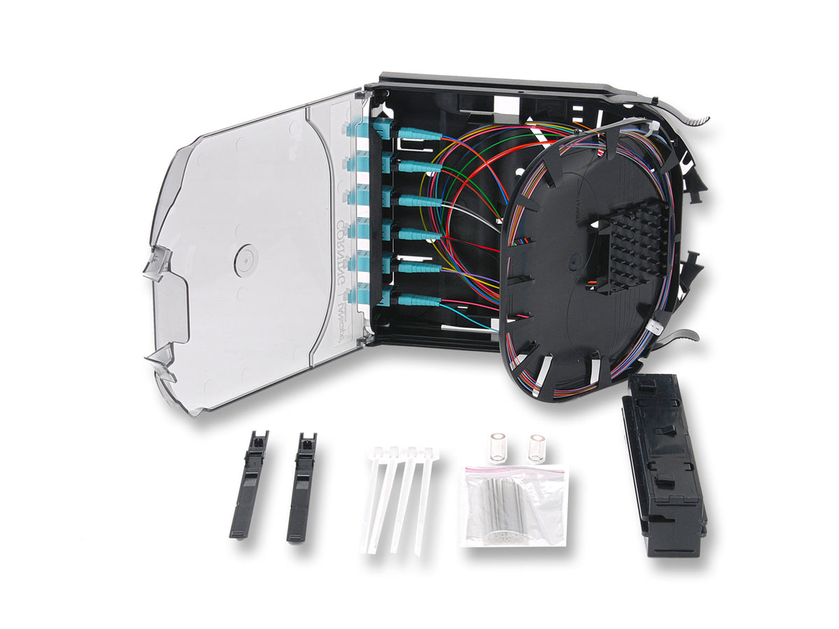 Corning CCH-CS12-E4-P00TE | CCH Pigtailed Splice Cassette