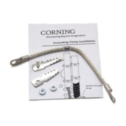 Corning FDC-CABLE-GRND | Armored Cable Grounding Kits Contains Armored Grounding Clip and Ground Strap