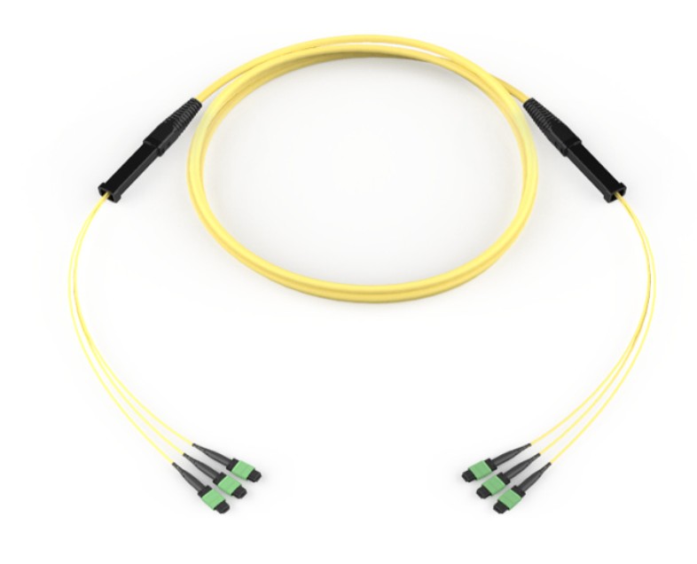 Corning GE7E724GPNDDU06 | EDGE8 MTP Trunk Universal, OS2 24F, Distribution Non-armored Indoor Plenum Cable, MTP 8F Pinned 33 in Legs to MTP 8F Pinned 33 in Legs, Grip: One End, 69 Feet