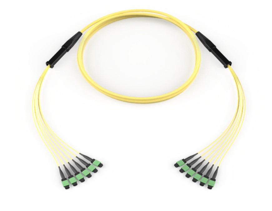 Corning GE7E748GPNDDU05 | EDGE8 MTP Trunk Universal, OS2 48F, Distribution Non-armored Indoor Plenum Cable, MTP 8F Pinned 33 in Legs to MTP 8F Pinned 33 in Legs, Grip: One End, 57 Feet