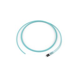 Corning 000502Q5120050F | Standard Pigtail / Standard LC Duplex MM, OM4 50um, 2F, Zipcord Riser, Standard Aqua Jacket 50 Feet