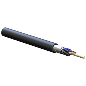 Corning 012TU4-T4131D20 | Fiber Optic Cable, Black, Multimode (OM2), 12 Fiber