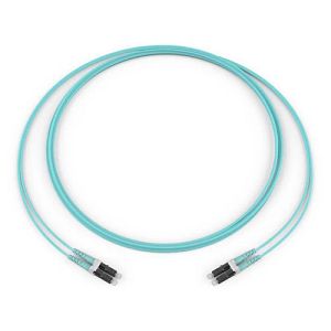 Corning 050502T5120006M | Standard LC Duplex MM / Standard LC Duplex MM, OM3 50um, 2F, Zipcord Riser, Standard Aqua Jacket 6 Meters