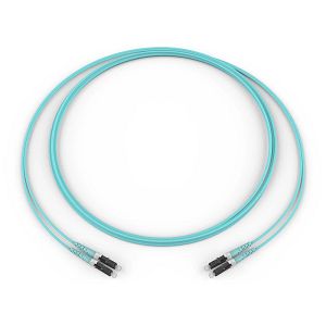 Corning 050502T5120008M | Fiber Optic Jumper, 2 F, LC Duplex to LC Duplex, Zipcord Cable, Riser, 2.0 mm legs