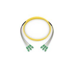 Corning 181806R8820100F | Standard LCAPC Duplex SM / Standard LCAPC Duplex SM, SMF, 6F, MIC Plenum, Standard Yellow Jacket 100 Feet