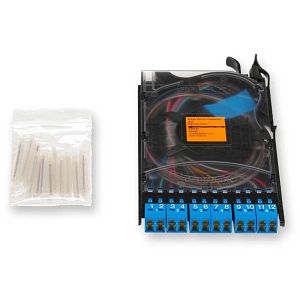 Corning EDGECS12AEP00RE | EDGE Splice Cassette, 12 Fiber, LC APC Duplex