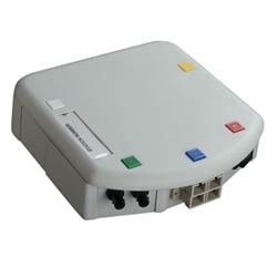 Corning WMO-CP02-59-85 | LANscape, Connector Panel, Singlemode, SC Duplex, 2-Fiber, Ceramic, Surface Mount, White, 5.7 H x 5.7 W x 1.6 D in.