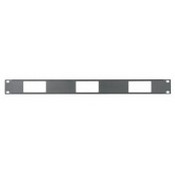 Middle Atlantic DECP-1X4 | Panel, 1 RU, Accepts 4 Decora Devices