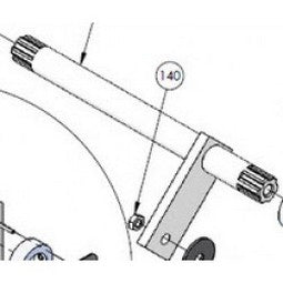 Door King 1601-222 | Shaft Assembly 1601 Splined
